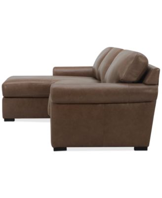 Radley Roll Arm 104" 3-Pc. Leather Sectional, Exclusively at Macy's