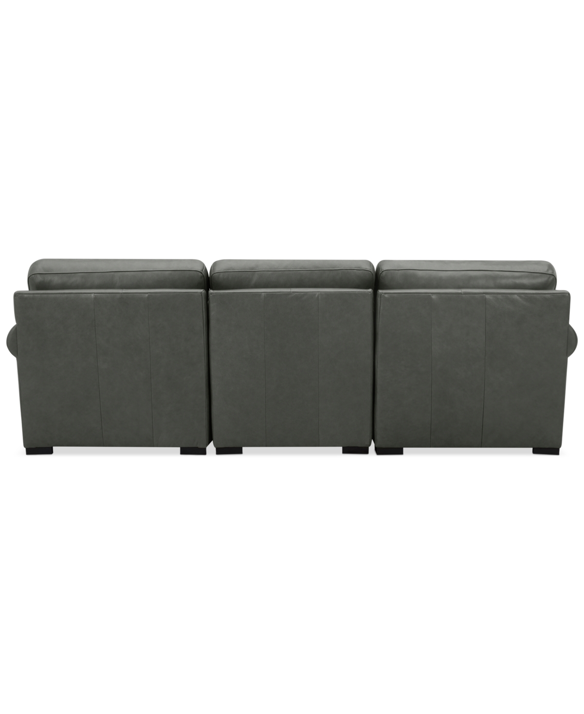 Macy's Radley Roll Arm 104" 3-pc. Leather Sectional, Exclusively At