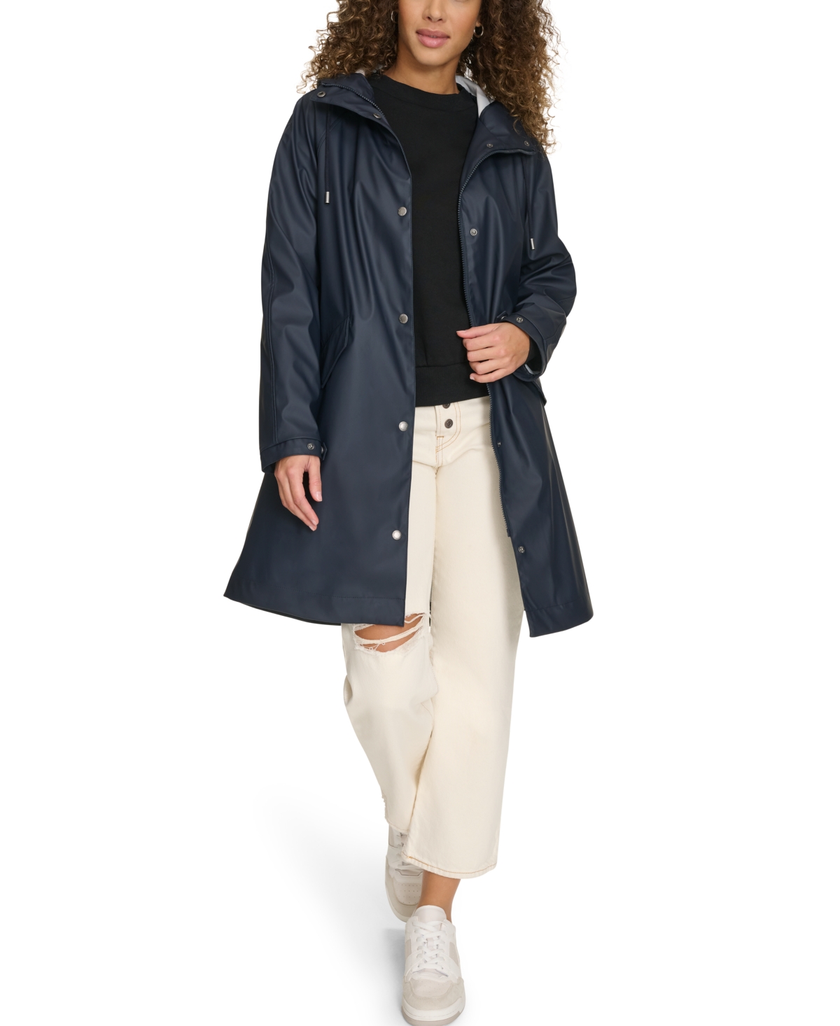 Levi's Women's Raglan Sleeve Rain Collar Jacket In Navy