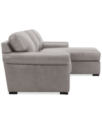 Radley Roll Arm 104" 3-Pc. Leather Sectional, Exclusively at Macy's