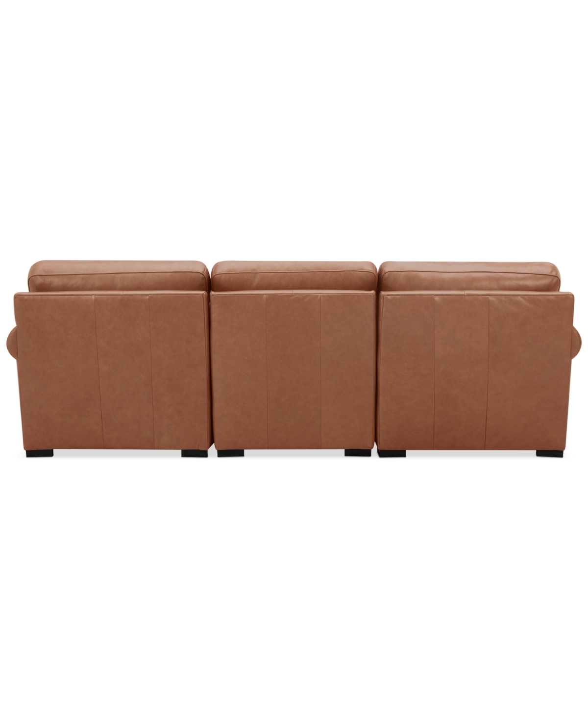 Macy's Radley Roll Arm 104" 3-pc. Leather Sectional, Exclusively At