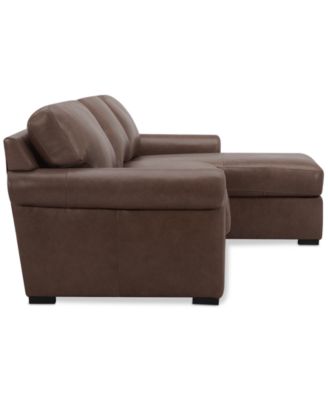 Radley Roll Arm 104" 3-Pc. Leather Sectional