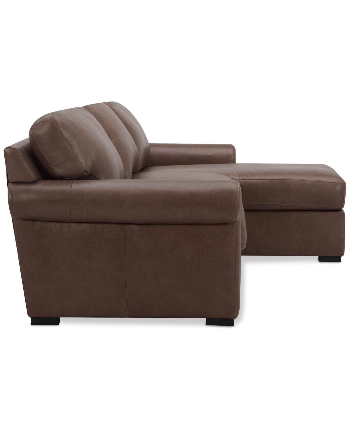 Macy's Radley Roll Arm 104" 3-pc. Leather Sectional, Exclusively At