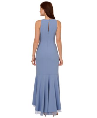 Women's Organza Crepe High-Low Gown
