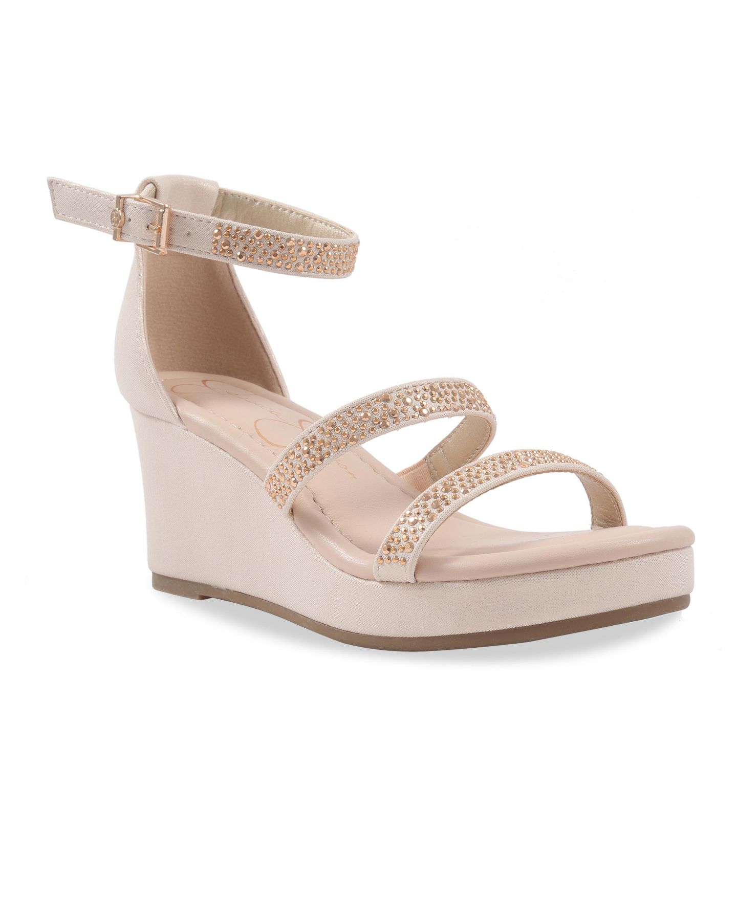 Сандалии Jessica Simpson Asha Karli Dress Wedge Sandals для девочек, цвет: Золотой — фото 1