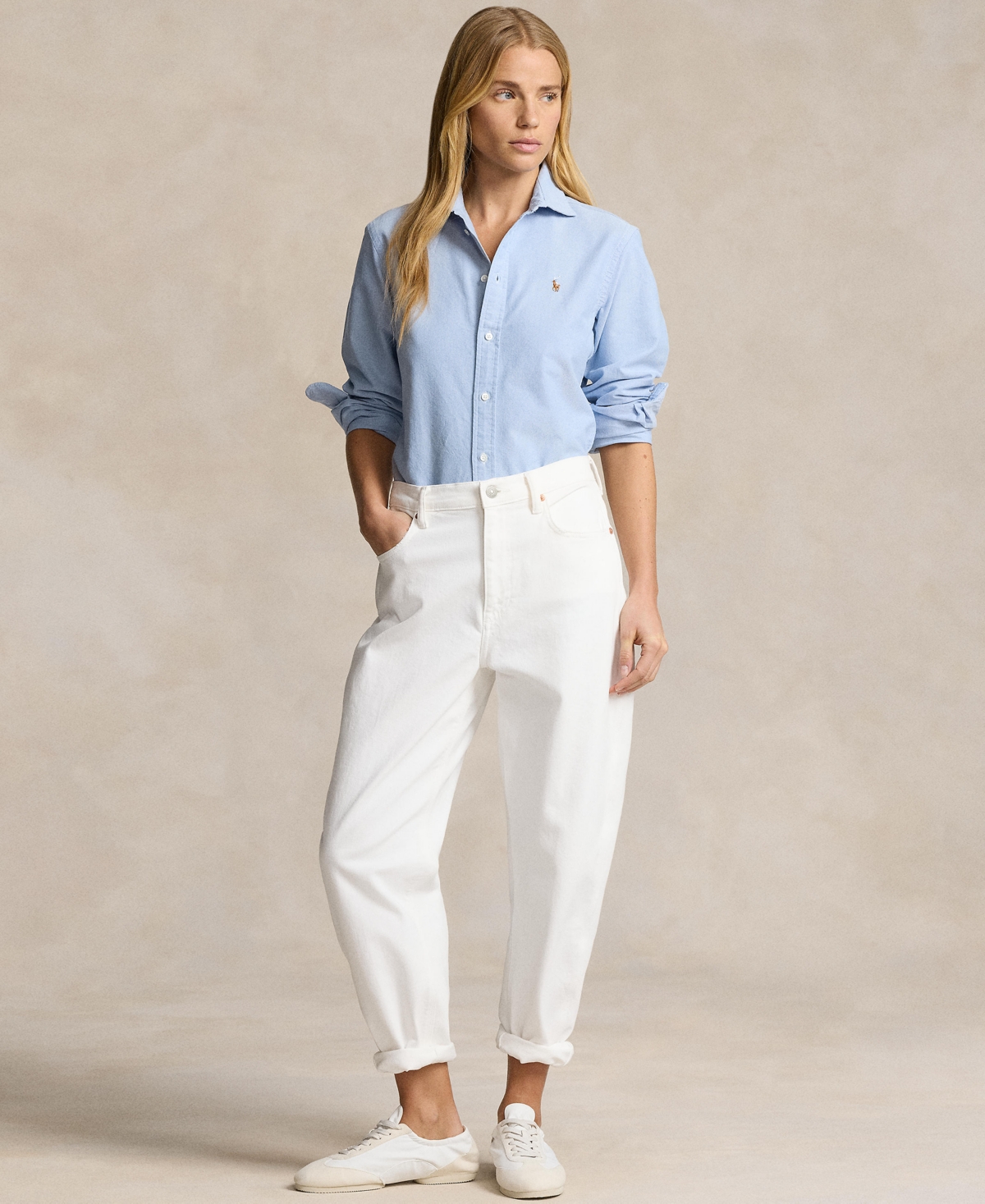 Polo Ralph Lauren Cotton Button-up Shirt In Blue