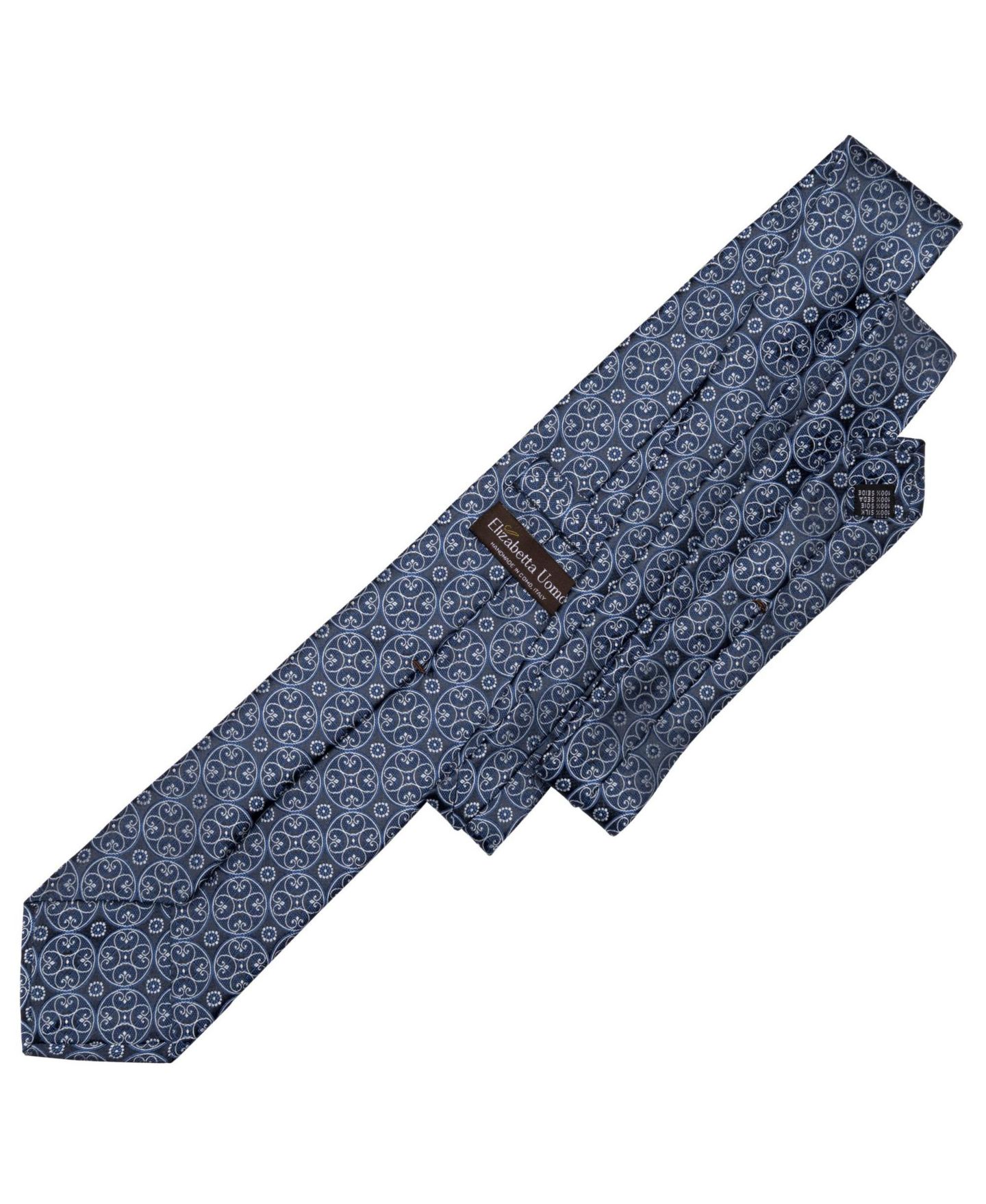 Мужские галстуки Elizabetta Palladio - Silk Jacquard Tie, цвет: Синий — фото 4