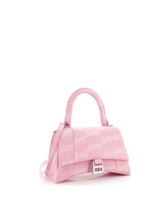 Small Hourglass Top Handle Bag BB Monogram Denim