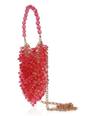 Woman's Lively Dripped Crystal Mini Pouch Crossbody