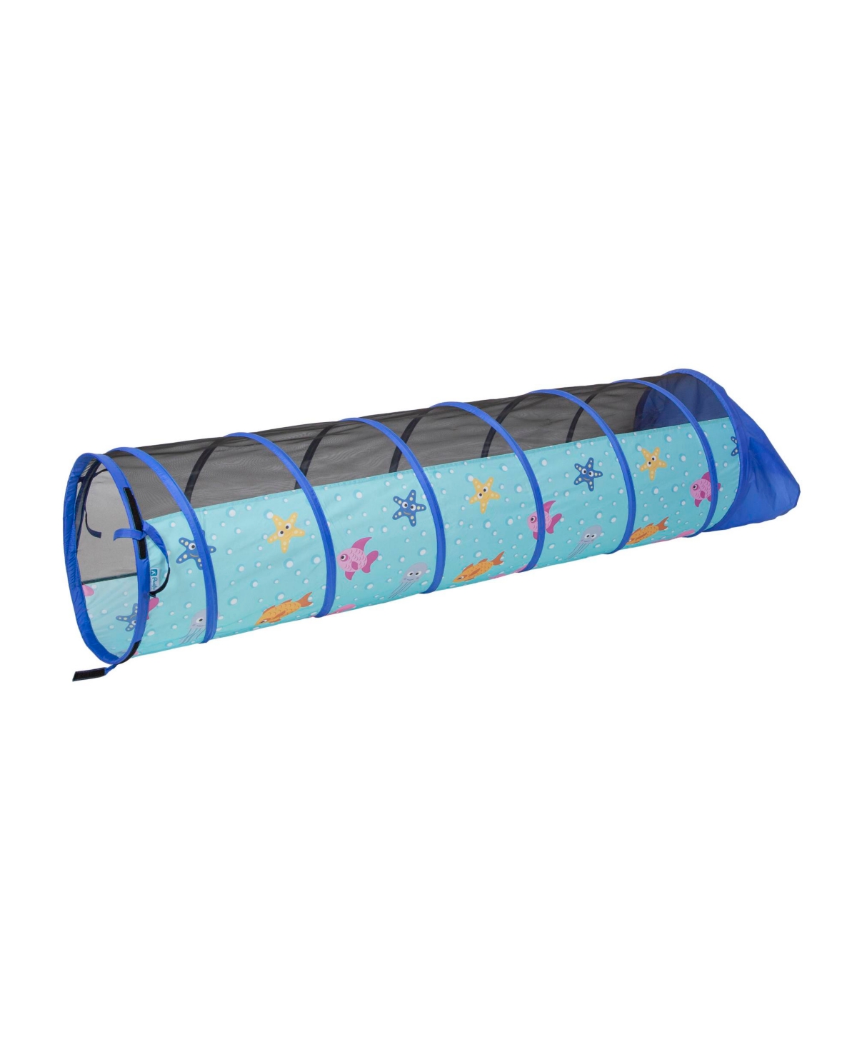 Sea Buddies 6' Play Tunnel - Blue base with printed fish