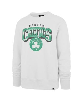 Men's Cream Boston Celtics Big Tall Spotlight Headline Pullover Sweatshirt