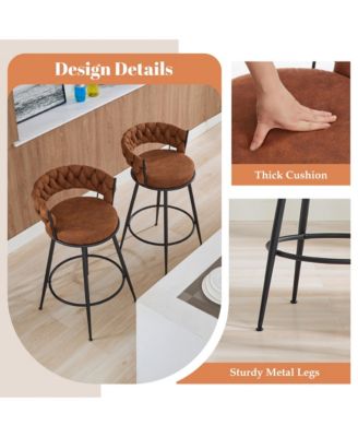 28 inch Set of 3 metal Modern Counter Height Bar Stools set