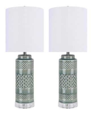 Casa 21" Ceramic Table Lamp, Set of 2
