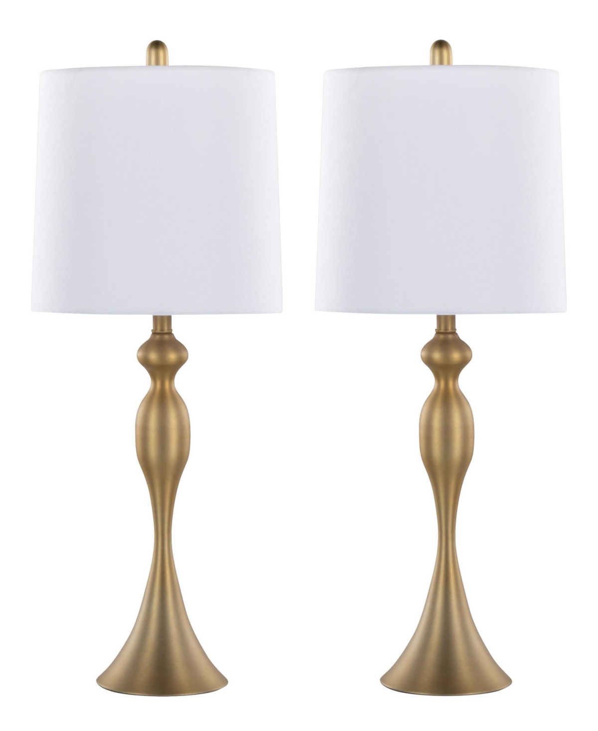 LUMISOURCE ASHLAND 27" METAL TABLE LAMP, SET OF 2 