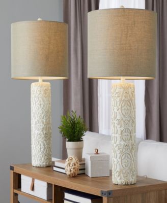 Charlotte 30" Polyresin Table Lamp, Set of 2