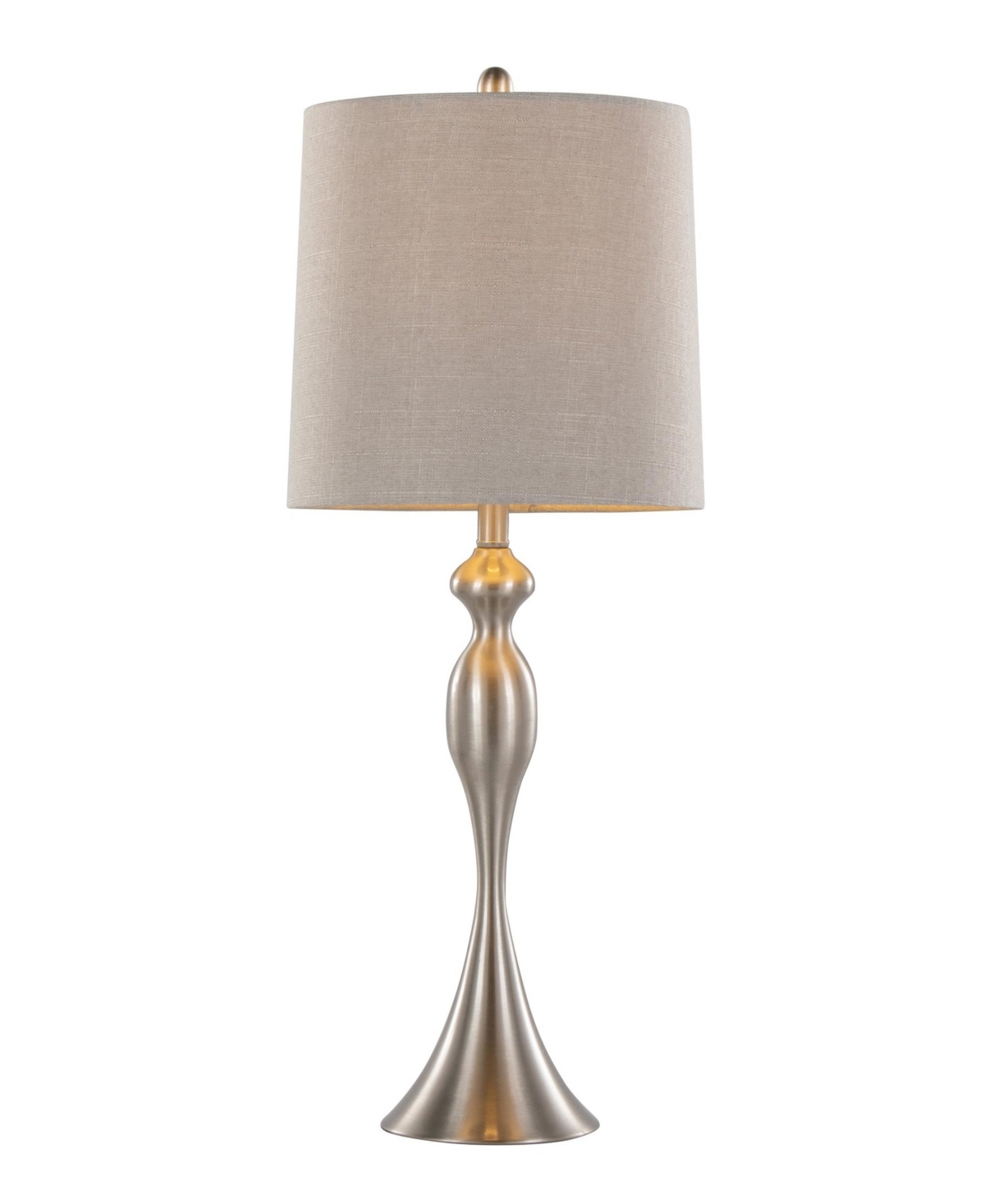 Lumisource Ashland 27" Metal Table Lamp, Set Of 2 In Silver