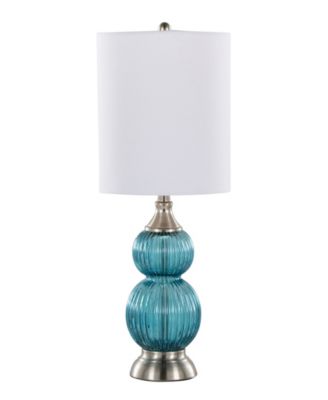 Belle 20" Glass Accent Lamp, Set of 2