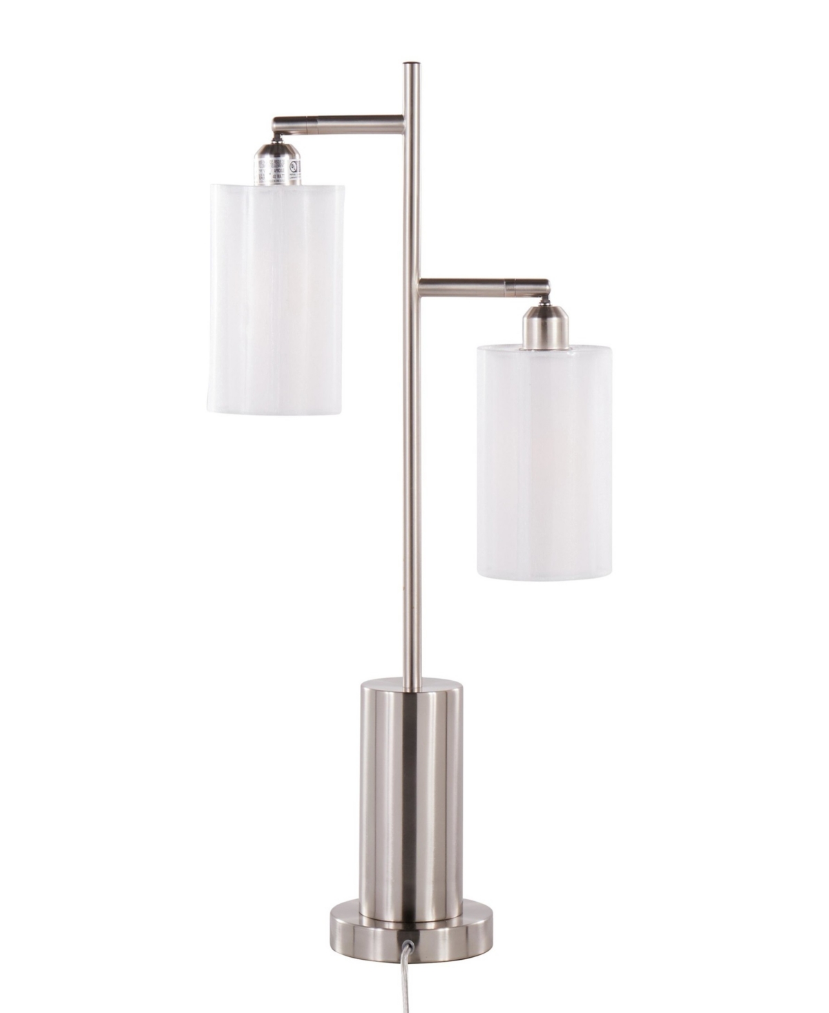Lumisource Cannes 27" Metal Table Lamp In Silver,white