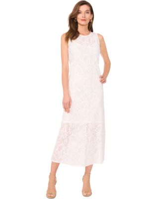 Vince Camuto - Women's Sleeveless Textured-Lace Maxi Dress
