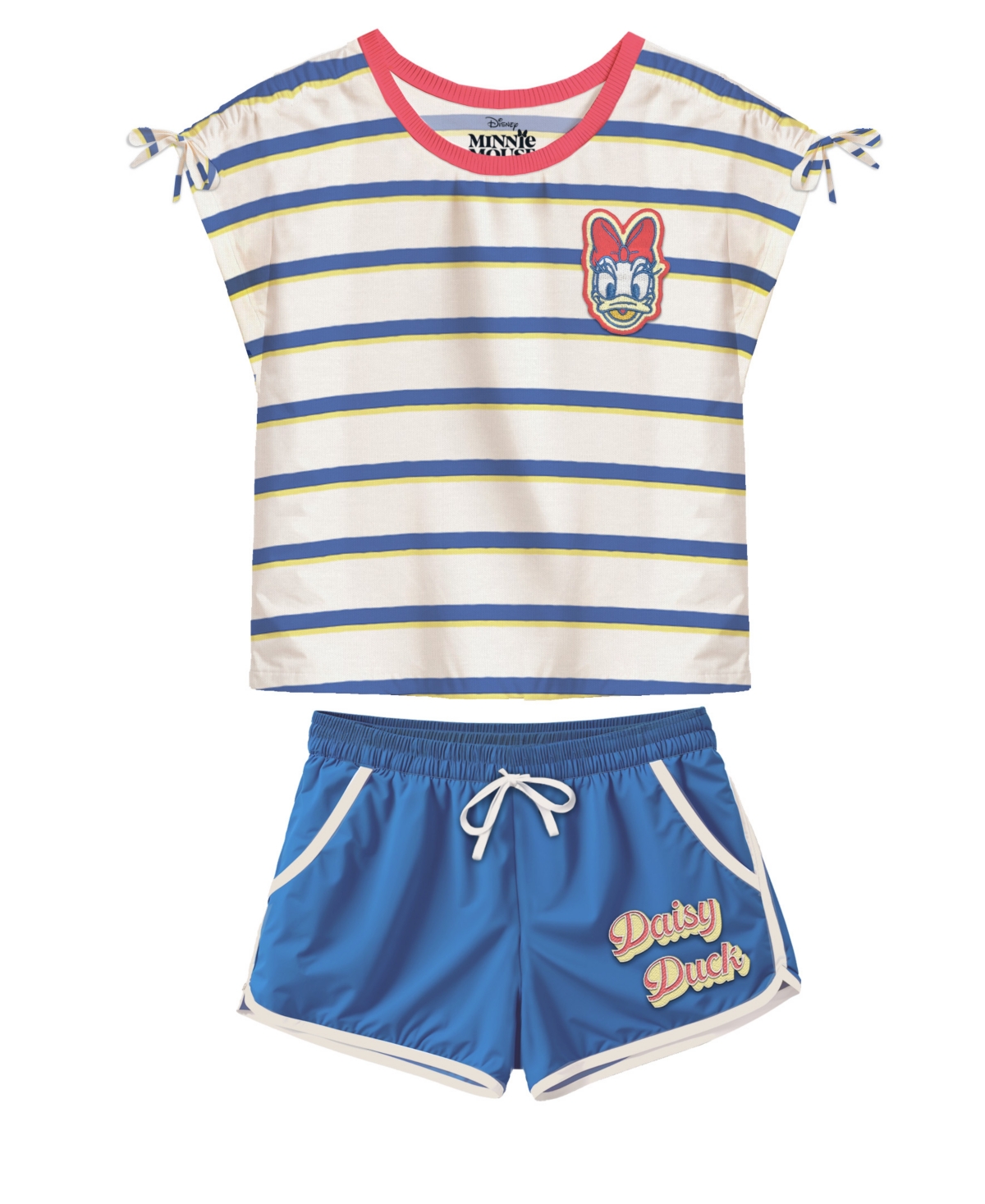 Disney Kids' Toddler And Little Girls 2-piece Daisy Duck Cvc T-shirt And Short Set