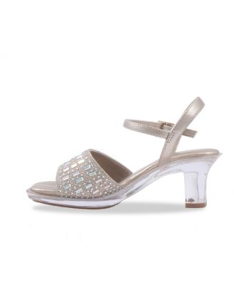 Little and Big Girls Cinderella Shine Almond Toe Heels