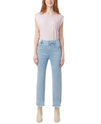 Women's Ruffled-Hem Denim Skimmer Leggings