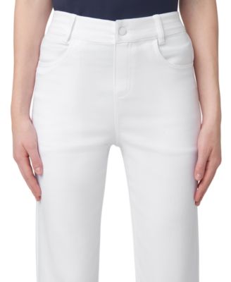 Women's Ruffled-Hem Denim Skimmer Leggings