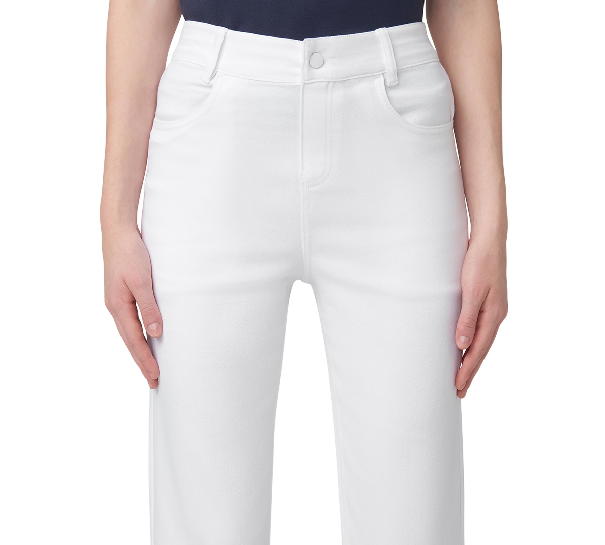Hue Essential Denim Legging In White In White