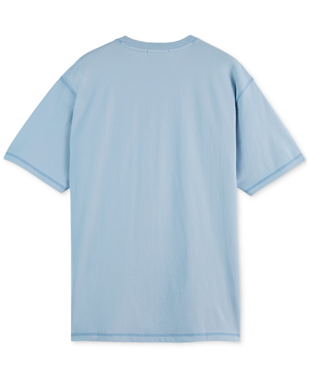 Scotch & Soda Men's Relaxed Fit Short Sleeve Crewneck Logo T-shirt In Sky Blue