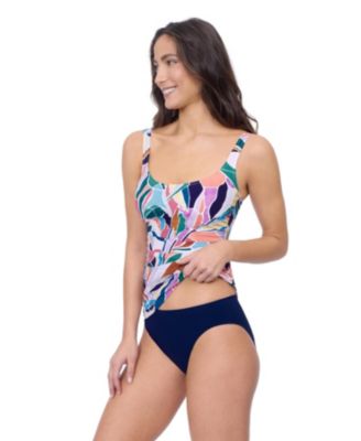 Aura Square Neck D Cup Tankini