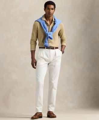 ★POLO RALPH LAUREN★ Textured Cotton Linen Shirt SweaterBri 0400021343590_THERMALGREEN?wid