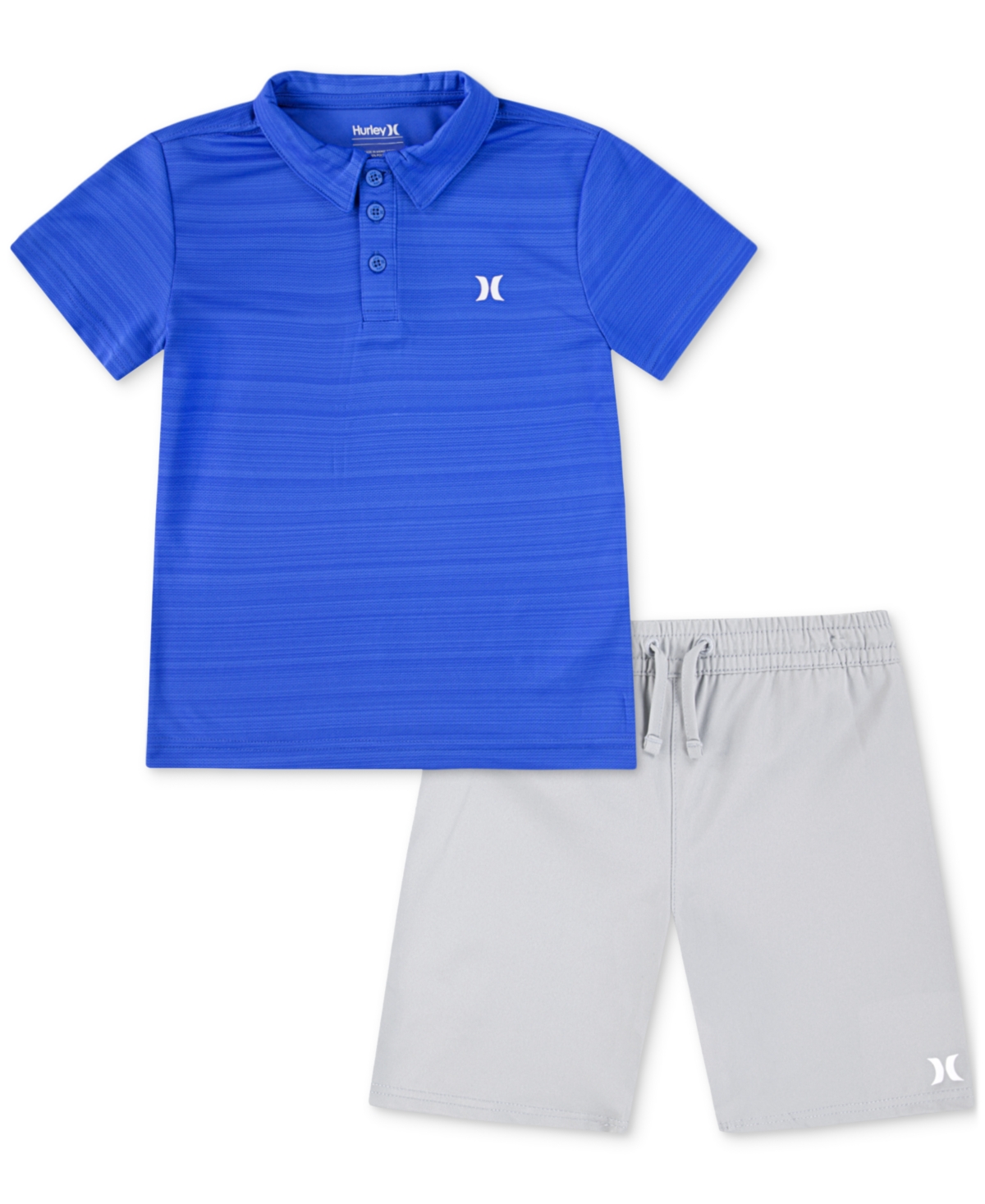 Hurley Kids' Little Boys Belmont Polo Shirt & Shorts Set