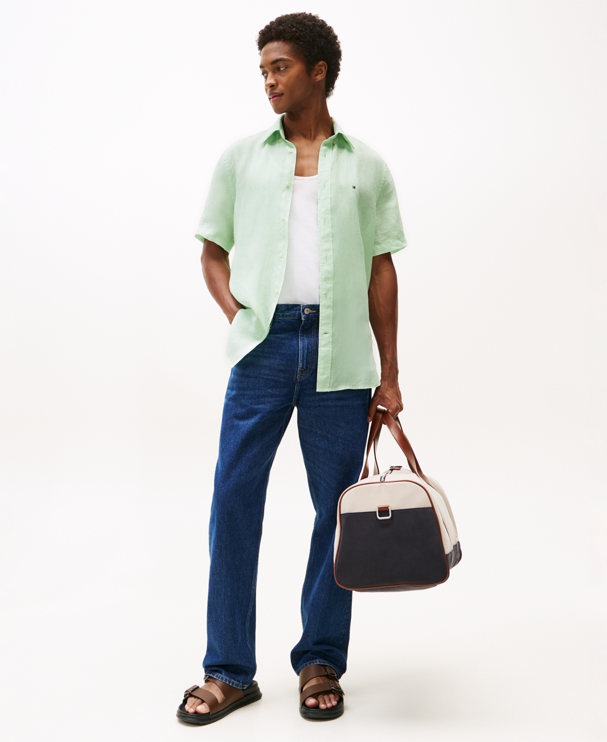 Tommy Hilfiger Regular Fit Pigment In Opal Green