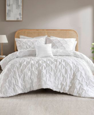 Bailey Diamond Pucker Woven 4-Pc. Comforter Set, King/California King