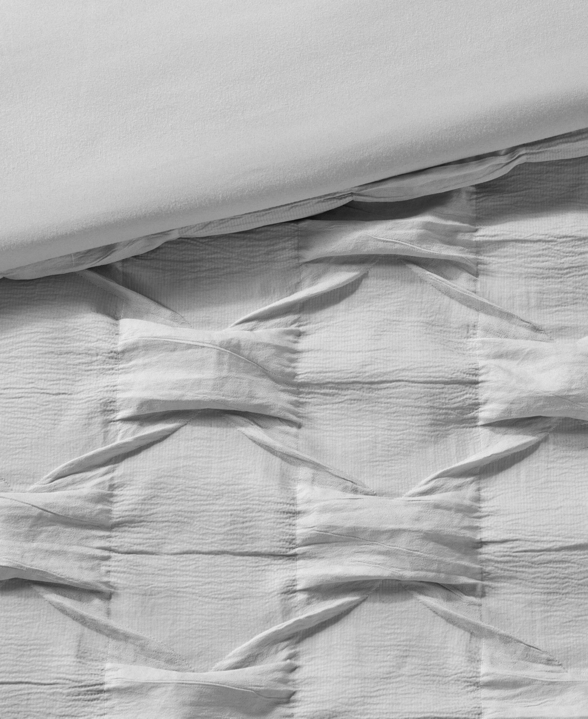 510 Design Bailey Diamond Pucker Woven 3-pc. Comforter Set, Twin/twin Xl In Gray