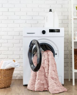 Bailey Diamond Pucker Woven 4-Pc. Comforter Set, Full/Queen