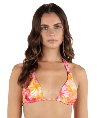 Hurley - Juniors' Tropic Dreams Triangle Bikini Top