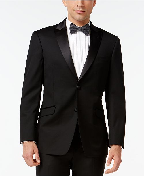 Tommy Hilfiger Tuxedo Peak-Lapel Classic-Fit Suit Separates - Suits ...