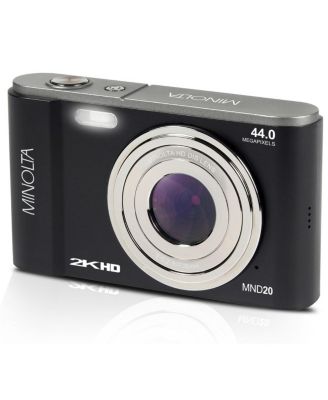 Minolta MND20 44 MP 2.7K Ultra HD Digital Camera (Black) With Slinger Camera case