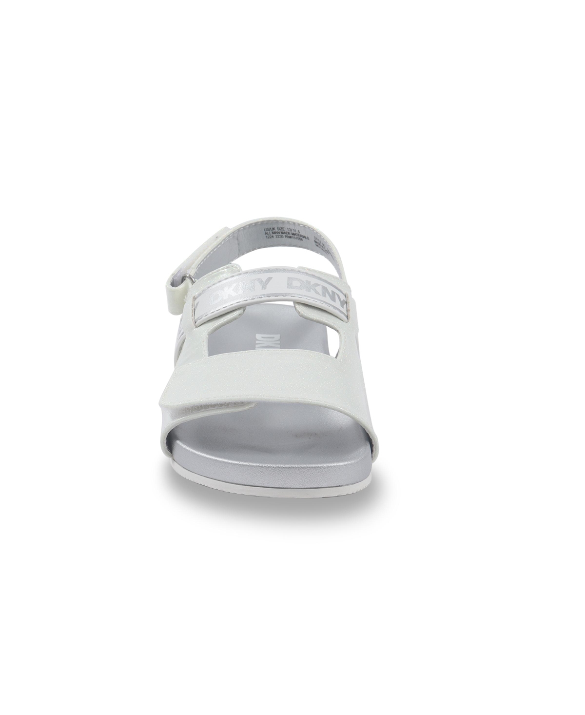 Dkny Little And Big Girls Tamara Dasha Everyday Sandal In White