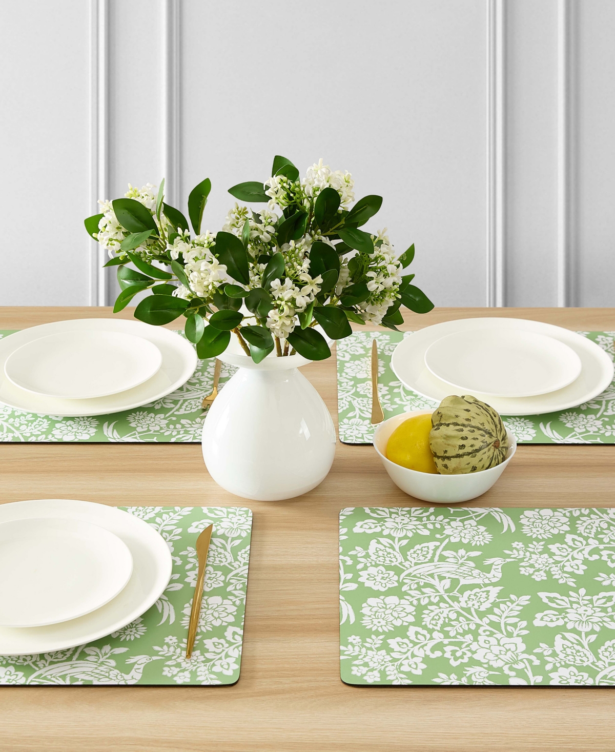 Laura Ashley Adain Palace Cork Placemats Set Of 4, 16" X 12" In Adain Palace