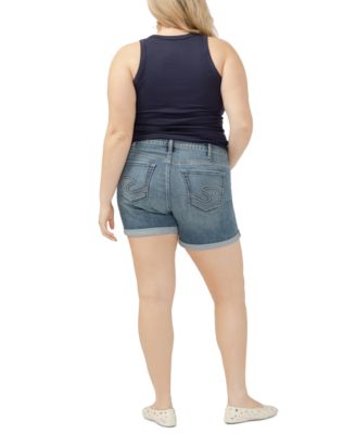 Plus Size Suki Faded Denim Shorts
