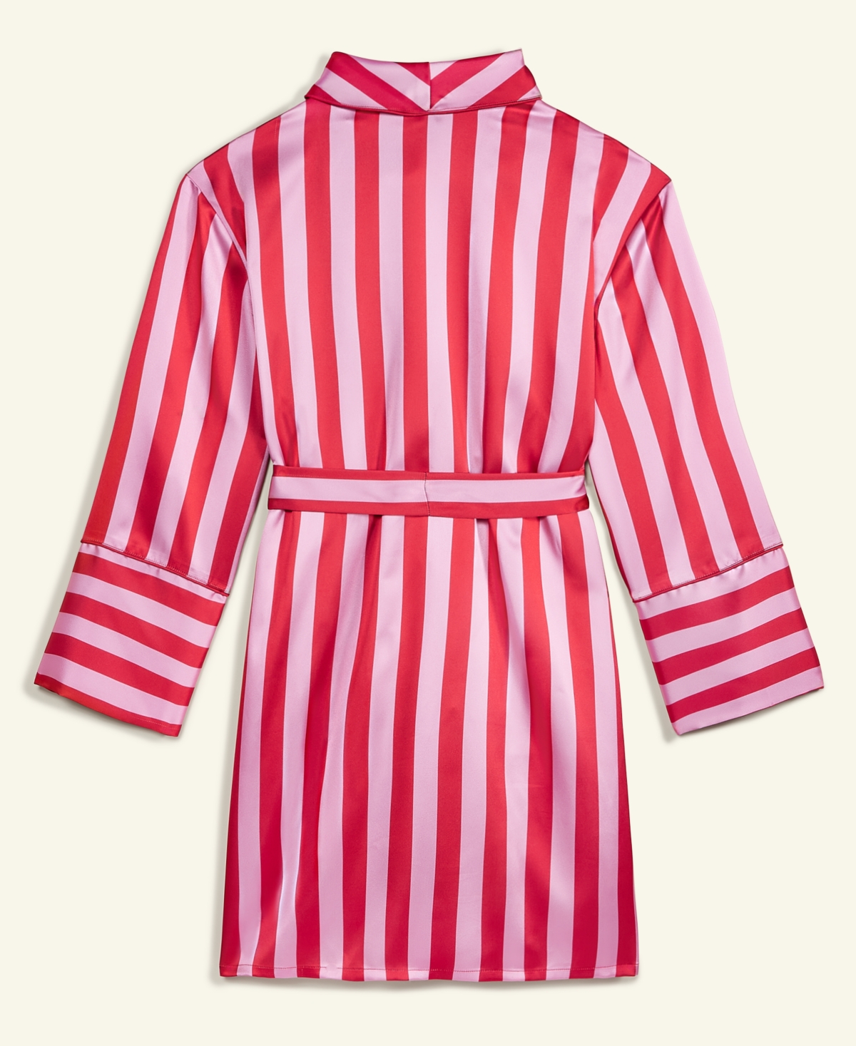 MACY'S FLOWER SHOW WOMEN'S STRIPED MIDI LENGTH ROBE, EXCLUSIVELY AT MACY'S 