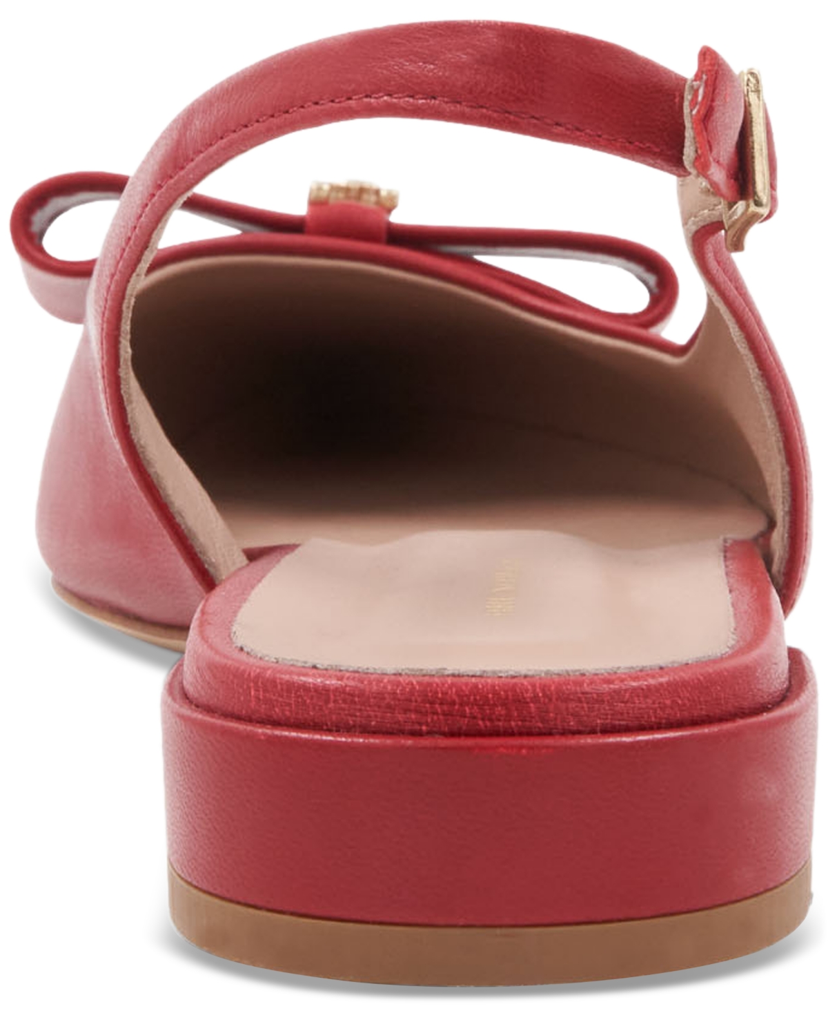 Bruno Magli Bella Pointed Toe Slingback Flat In Red