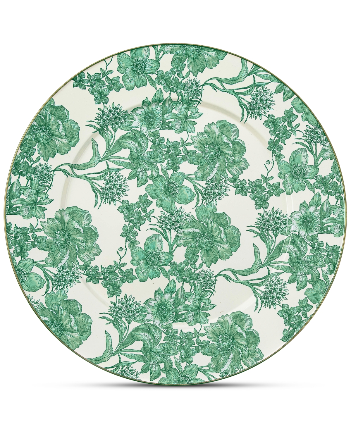 Mackenzie-childs Emerald English Garden Serving Platter