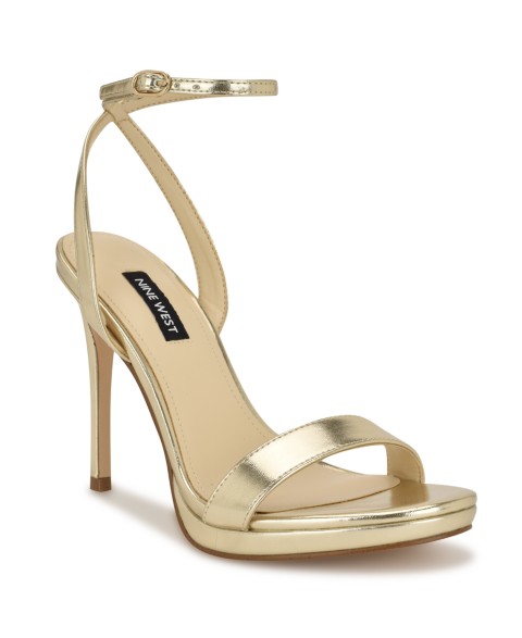 Женские Nine West Women's Loola Ankle Strap High Stiletto Sandals
