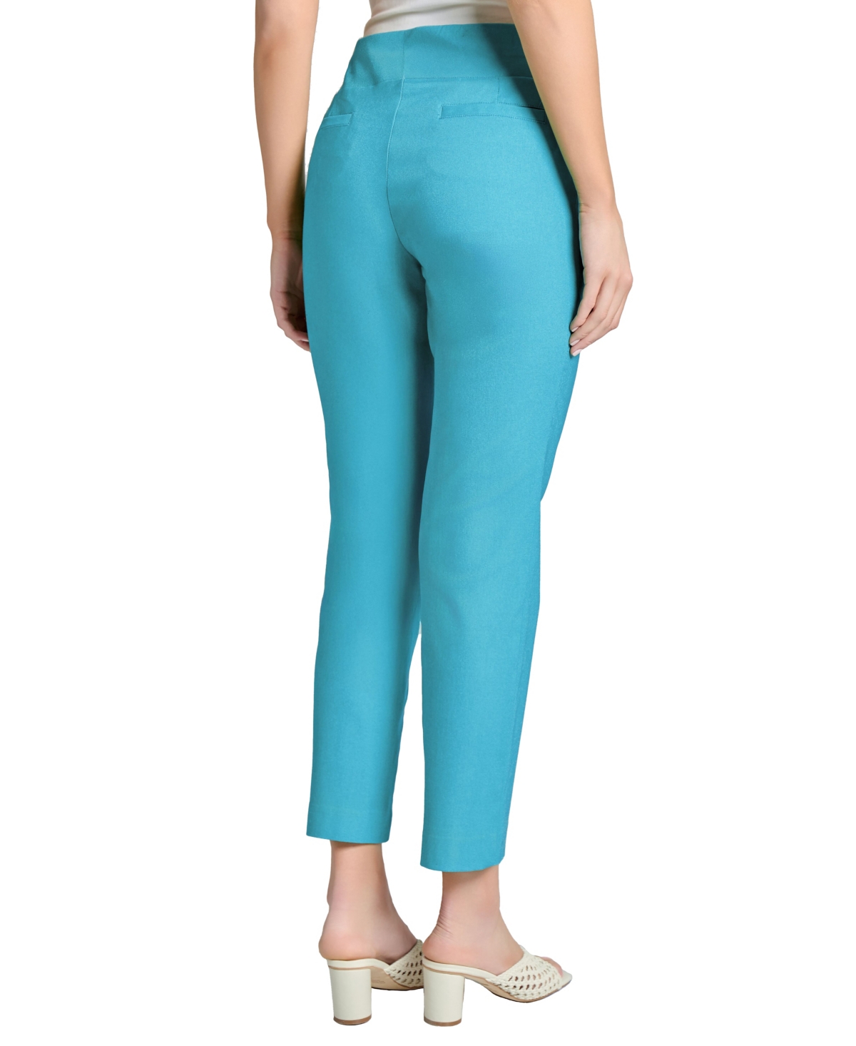 Jones New York Pull-on Slim Fit Ankle Pants In Chintz Blue