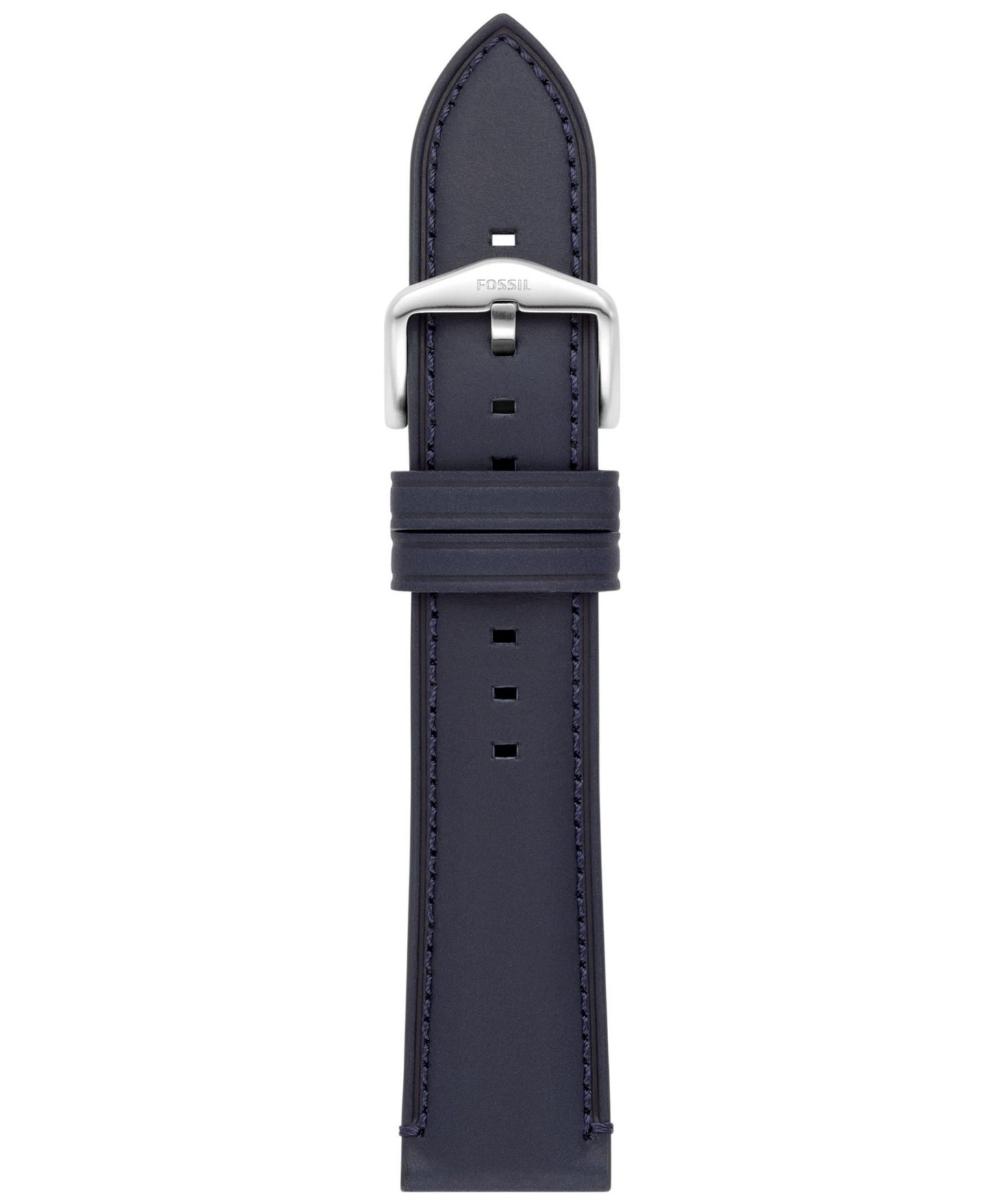 Мужской ремешок для часов Fossil Men Blue Leather Watch Band, 22mm — фото 1