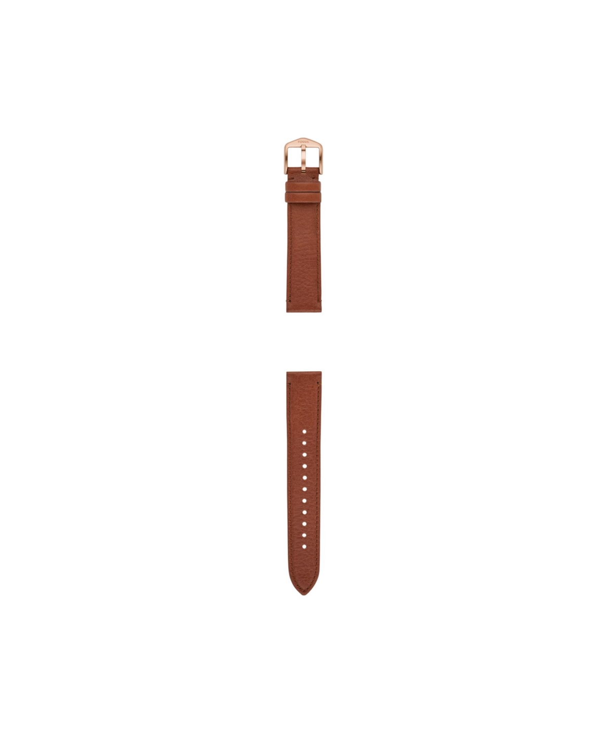 Fossil Women's Brown Leather Watch Band, 18mm In Brown