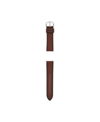 Men's Brown Leather Watch Band, 22mm